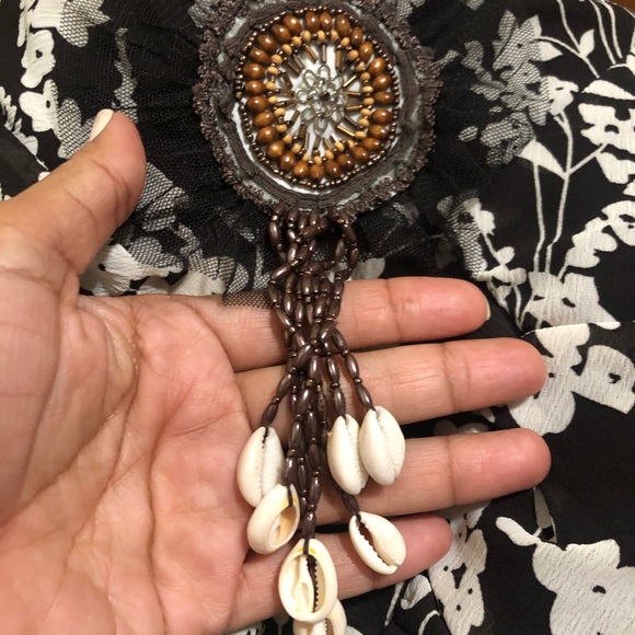 Vintage Cascade Asymmetrical Embellished Dress - Picture 15 of 15